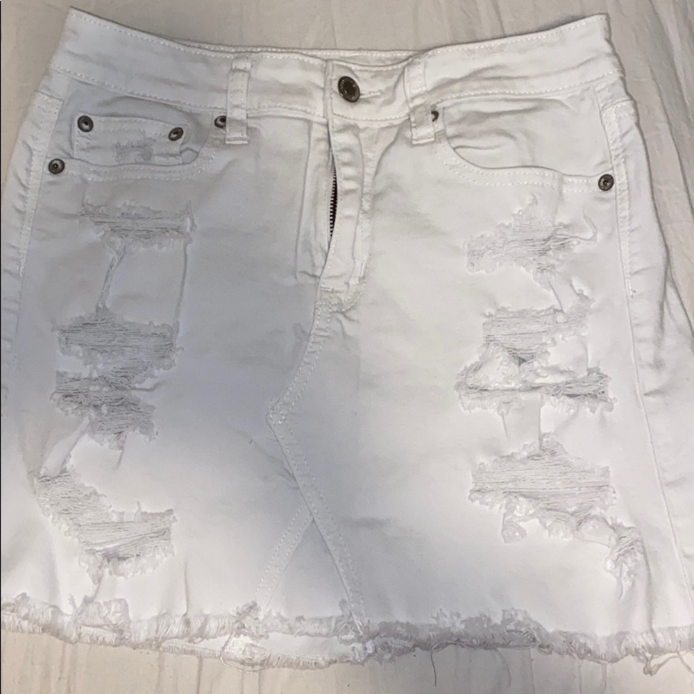 american eagle jean skirt